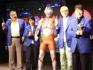 Dokumamushi and the Ultraman cast in 2005[9]