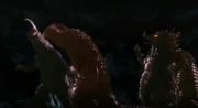 Arstron and other monsters before getting killed by Zero's Zero Sluggers