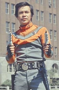 Okita as Ichiro Yamanaka in Ultraman Ace