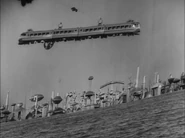 The train over a Vary Dimension city