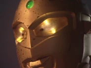 Zabangi's blood splattered on Ultraseven's face