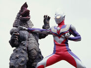 Golza vs Ultraman Tiga