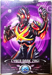 Ultraman X Cyber Dark Zagi Card