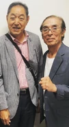 Nagasawa and Mitsuru Saijo (suit actor for Mirrorman)