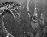 Fighting Kingsaurus III underwater