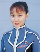 Adachi as Rumi Honjou in Ultraseven 35th Anniversary: EVOLUTION Pentalogy