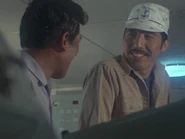 Kikuchi as Sailor Kawasaki in Return of Ultraman