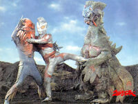 Ultraman Ace Vs. Metron and Doragory.