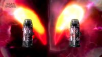 Alien Empera and Dark Lugiel capsules appear before Belial