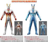 Ultraman Zero forms. Luna-Miracle Zero & Strong-Corona Zero. Both figures are special releases and will be released on 27th July 2012