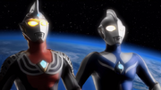 Ultraman Cosmos vs Justice The final battle