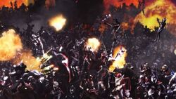 Nova's appearance in the Dark Spark War. He can be seen near Gomora and Ultraman Justice.