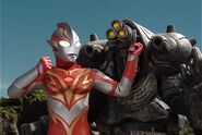 Mebius Burning Brave vs Imperaizer