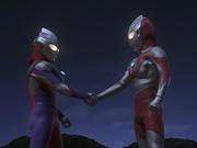 UltramanTiga&UltramanHandShake!