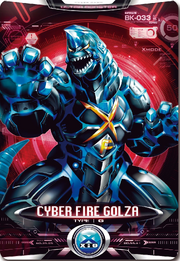 Ultraman X Cyber Gorg Fire Golza Card
