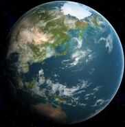 Earth as seen in Ultraman Orb THE ORIGIN SAGA