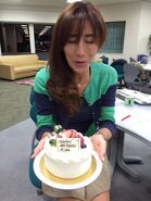 Risa with her birthday cake