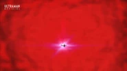 Orb Spacium Zeperion muncul dari dalam latar belakang Ultraman