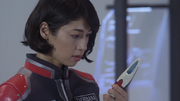 Tachibana is confused by her experience of transforming into Ultraman.