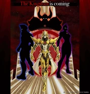 Absolute Diavolo (top) with Absolute Tartarus and other members of The Kingdom in a teaser poster released after Ultra Galaxy Fight: The Absolute Conspiracy