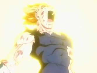 This is extreme fatherly love dude, Vegeta exploding for his family and friends...stand tall soldier...
