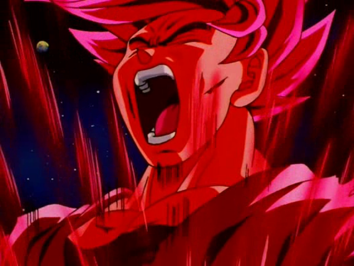 Victory-Sealing Super Attack] Super Saiyan Goku (Angel) (Super Kaioken)  Super Kaioken!