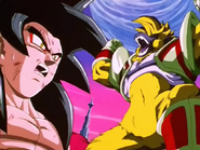 Super Saiyan 4 Goku and Golden Great Ape Baby