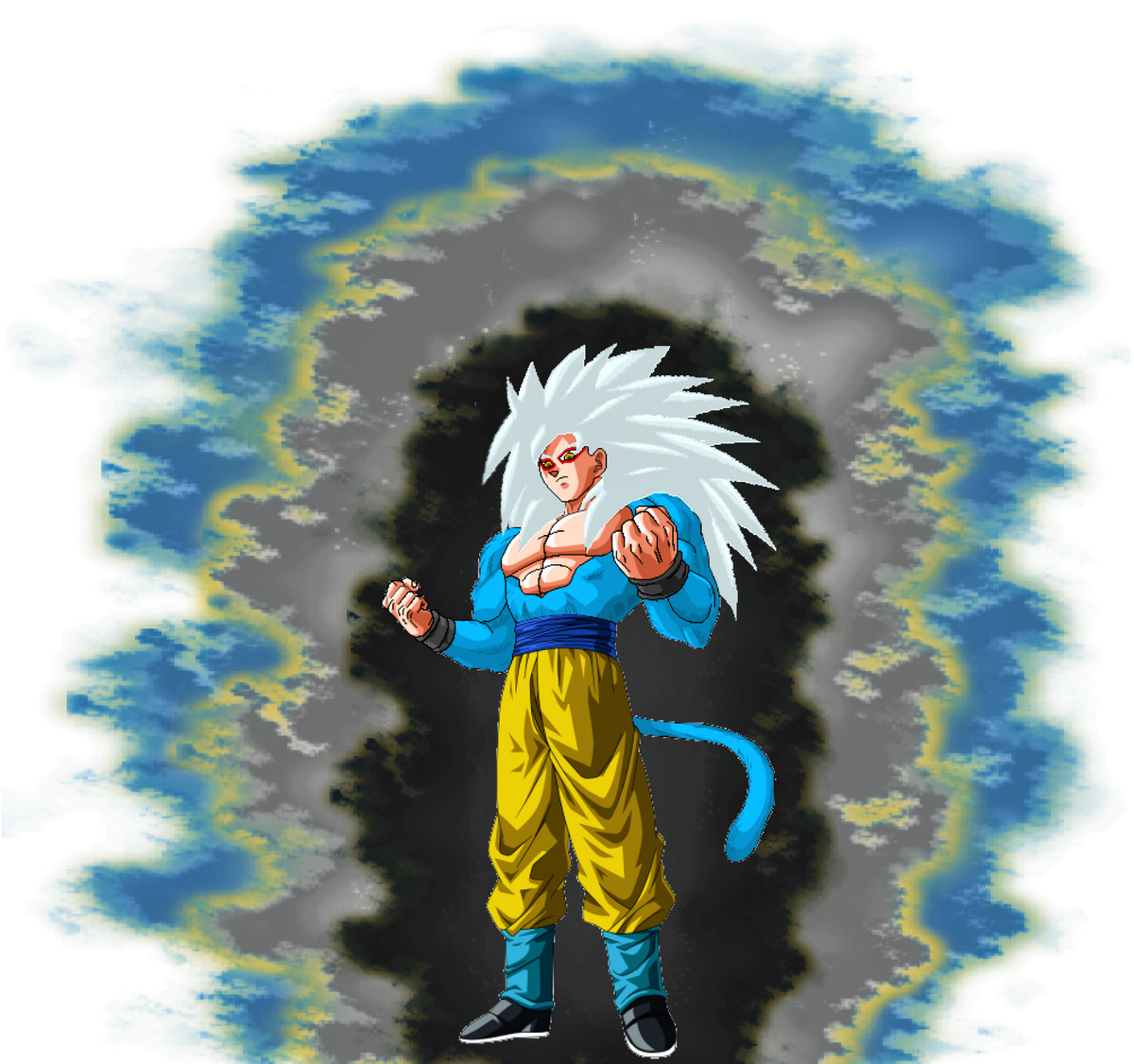 Goku Super Saiyan Blue 5 (SSJB5)  Anime dragon ball, Goku, Goku art