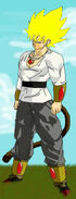 Cucamba as a super saiyan