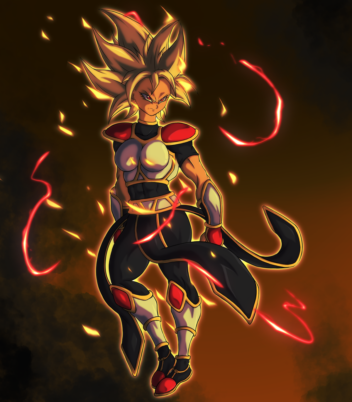 Super Saiyan 2 Aura by justmitchthelitch