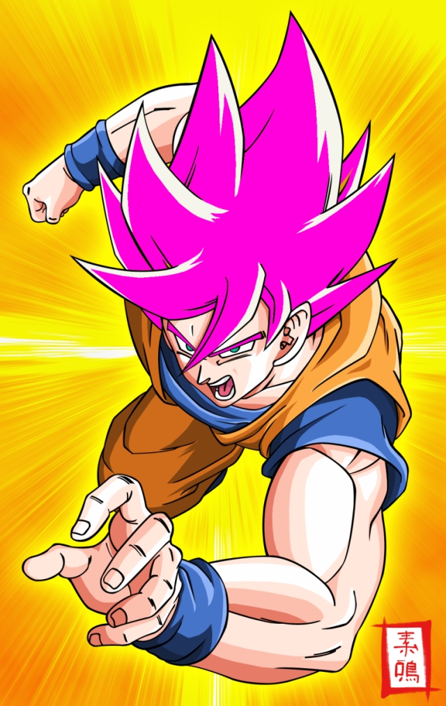 Which Saiyan has pink hair?