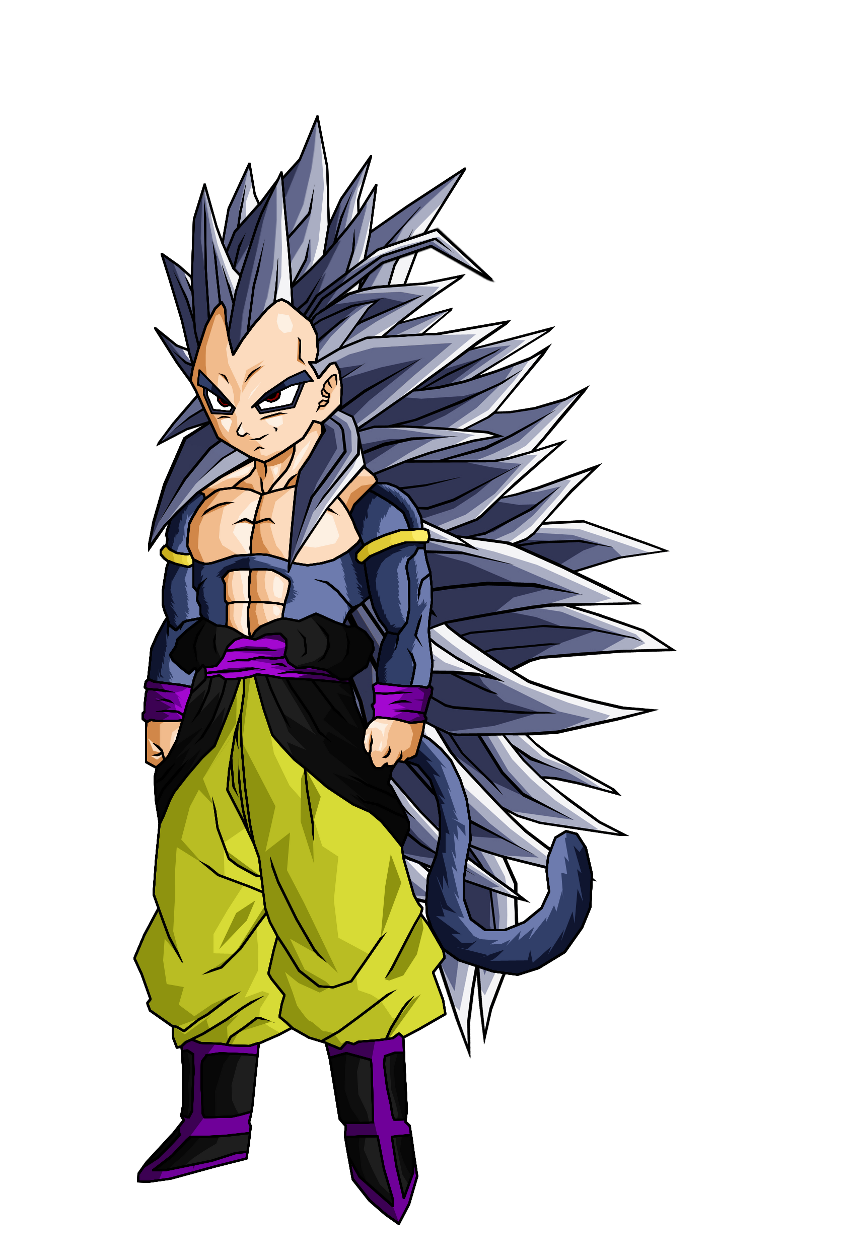Son Goku - Do you remember? This is how SSJ5 supposed to look like