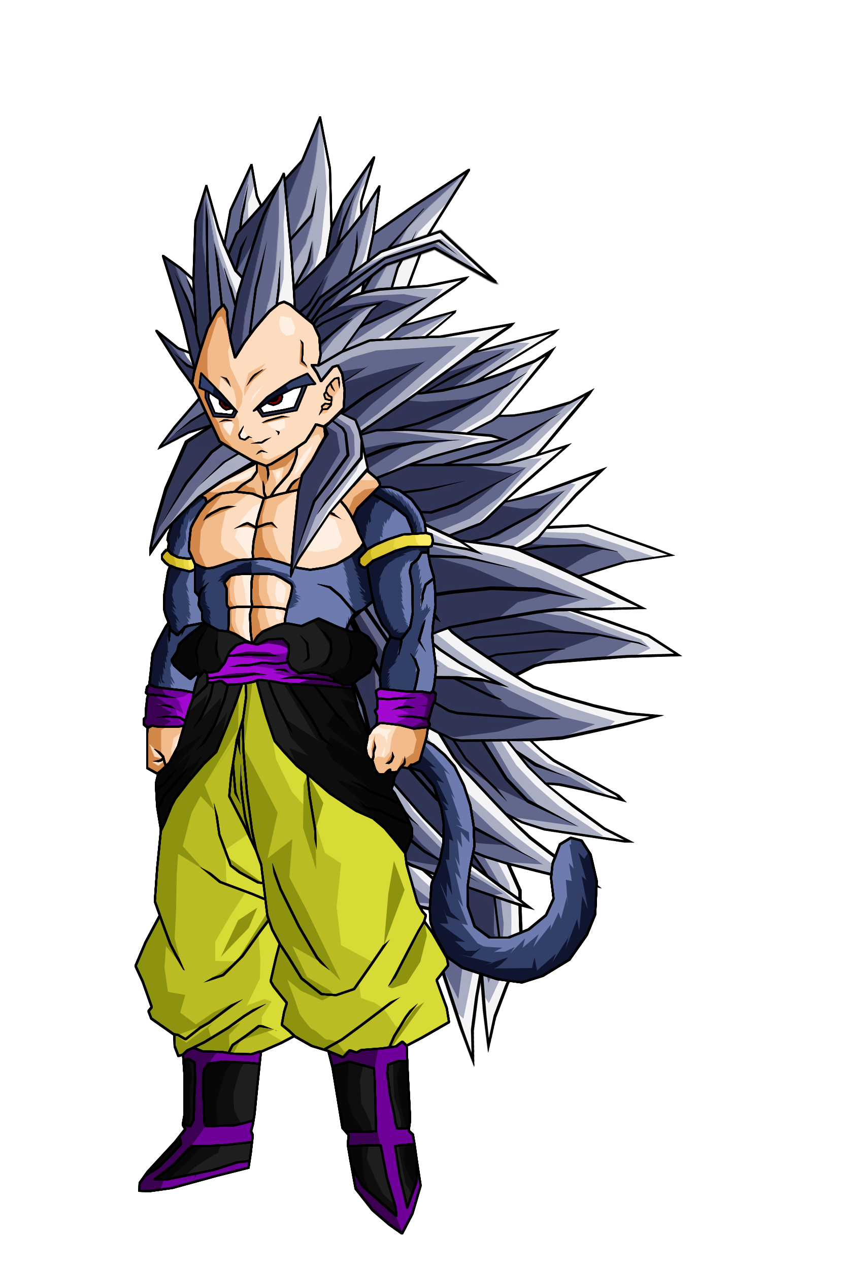 Son Goku - Do you remember? This is how SSJ5 supposed to look like