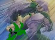 Teen gohan fights demon