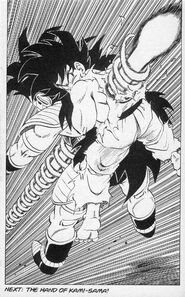 The Special Beam Cannon kills Raditz and Goku in the manga