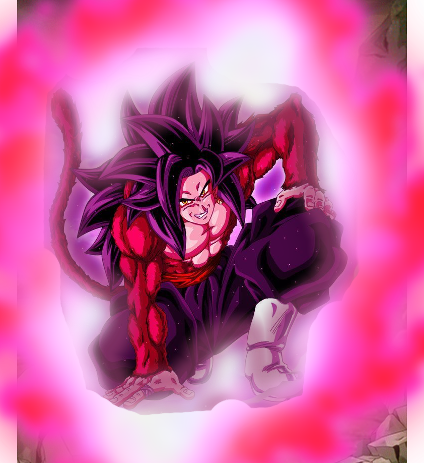 Black Goku SSJ 4, png