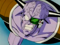 Ginyu is surprised by Goku's speed
