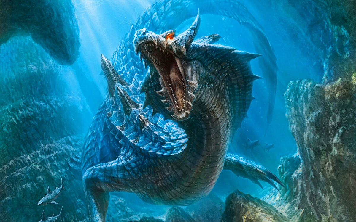 water dragon art