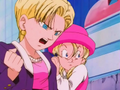 Android 18 and Marron after Krillin was killed