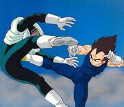 Vegeta Kicking Kiwi