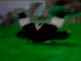 Hercule ended up in this position after watching Majin Buu eat the Saiyans, after they spent 100,000 zeni on food