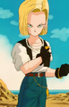 Android 18 in the Imperfect Cell Saga to Cell Games Saga