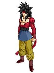 Adult Bardock Jr as a Super Saiyan 4