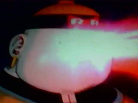 "My stare can burn you!"