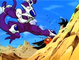 Cooler in his final form attacks Goku