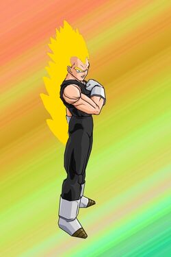 Majin Vegeta Super Saiyan Goku DBZ Anime Fusion Dragon Dragonball