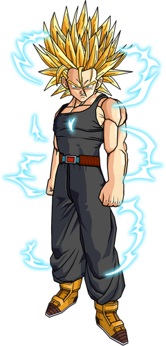 Future Trunks (with long hair) - Ultra Super Saiyan!