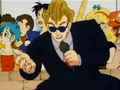 The Tournament announcer throws a capsule