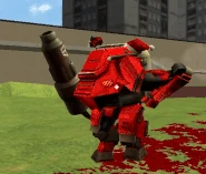 A Guttertank placing a landmine.