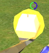 Andre's Apple, close up.